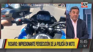 🚨 Rosario: impresionante persecución de la policía en moto