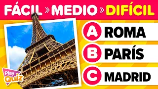 Adivina La Capital de 50 Países 🌎🤔🧠 Cultura General | PlayQuiz Trivia - Geografía