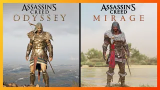 Assassin's Creed Odyssey vs Mirage - Physics and Details Comparison