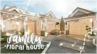 Minami Oroi Bloxburg Speedbuild and Tour - One-Story Floral Family House - June 19 2021