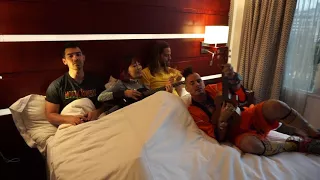 D.N.C.E performs "Santa Claus is Coming to Town" in bed | MyMusicRx #Bedstock 2017