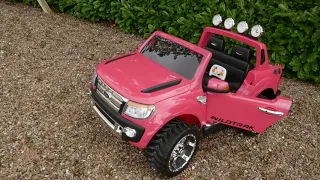 Pink Ford Ranger 12v Electric Ride on Jeep