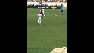 Francesco Totti getting subbed on against Inter [August 1st