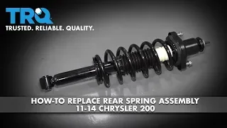 How to Replace Rear Spring Assembly 11-14 Chrysler 200