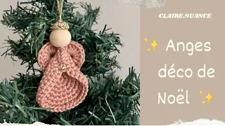 Anges au crochet : Décoration de Noël à accrocher dans le sapin