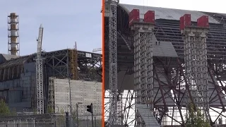 october 2014: New Safe Confinement (NSC) "Арка" / shelter / sarcophagus for chernobyl reactor 4