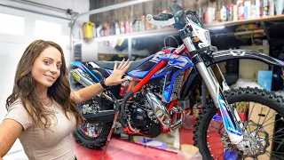 Building Her DREAM Bike - Beta XTrainer 300cc 2 Stroke!