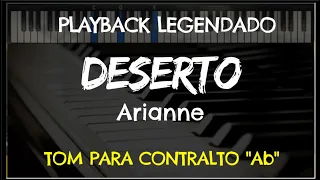 🎤 Deserto (PLAYBACK LEGENDADO no Piano – TOM CONTRALTO “Ab”) Maria Marçal, by Niel Nascimento
