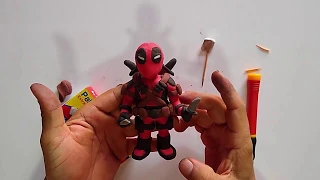 Tutorial paso a paso Deadpool en plastilina .