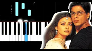 Mohabbatein - Slow Easy Piano Tutorial