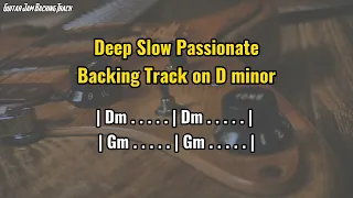 Deep Slow Sad Passionate Guitar Backing Track in D Minor