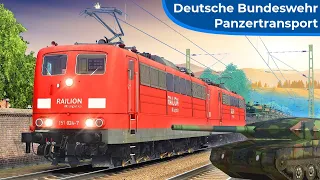 Kampfpanzer im Lennetal | TRAIN SIMULATOR 2021 | Bundeswehr Panzertransport – BR 151 | Hagen Siegen