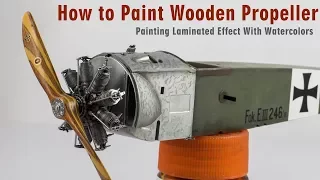 How to paint wooden propellers  Step by Step Tutorial V.2