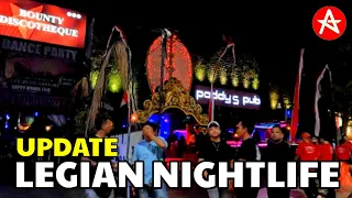 LEGIAN NIGHTLIFE || Kuta Bali Nightlife in Legian Bali on 10pm
