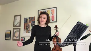 An Excerpt a Day with violinist Audrey Wright - Day 9, Vln. 2 excerpt from Rachmaninoff 2nd Symphony