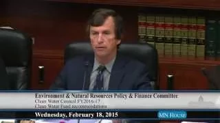 House Environment and Natural Resources Policy and Finance Committee  2/18/15