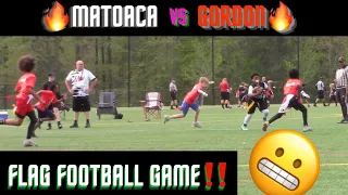THEY CAME TO PLAY‼️🔥 11U Flag Football Game - Matoaca VS Gordon