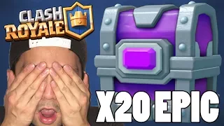 EPIC CHEST OPENING X20 CARDS :: Clash Royale :: LEGENDARY 3.9 NIGHT WITCH + PEKKA DECK!