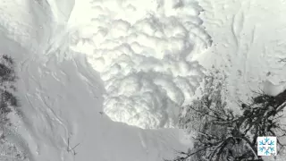 Large avalanche experiment of SLF in Valais (Switzerland), January 2016