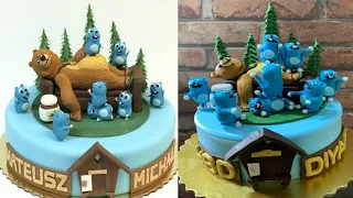 Grizzy And The Lemmings Cake | Grizzy And The Lemmings Theme Cake