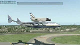 Antonov An225 landing in xplane 11