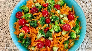 Best broccoli salad/the perfect party broccoli salad recipe/dillsauce recipe￼🥦🍅🥒🥕