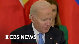 Biden wraps up Poland trip by meeting with Eastern European NATO allies