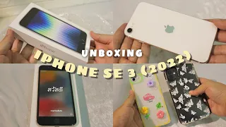 🌼iPhone se 3 (Starlight 128 GB) 📦 unboxing + accessories + VS iPhone 11 | 2022 ✨