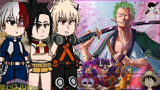 MHA/BNHA Class 1A react to Roronoa Zoro as Izuku's Brother || One Piece