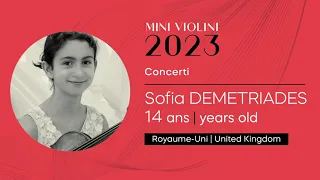 Mini Violini 2023 - Concerti - Sofia Demetriades