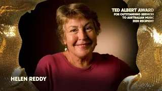 HELEN REDDY - 2020 TED ALBERT AWARD  -  2021 APRA MUSIC AWARDS - TRACI DONAT accepts