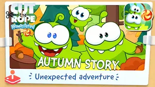 Cut the Rope Remastere‪d - AUTUMN Short Story - 3 Stars Walkthrough Gameplay