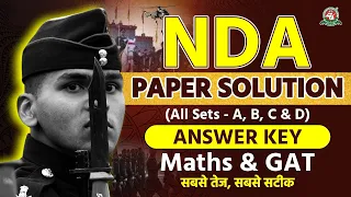 NDA Paper 1&2 Solution with Answer Keys- Maths & GAT @CenturionDefenceAcademy #nda12024