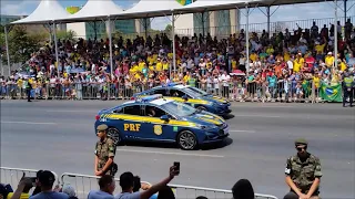 Desfile de Viaturas da PRF, PF, Escolta e Sistema Penitenciário em Brasília - 7 de Setembro de 2019