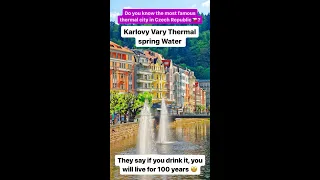 Karlovy Vary Hot Springs | Famous Thermal City in Czechia | They say drink it & live for 100 years🤩