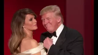 TRUMP AND MELANIA: Trump enjoyed the first dance at the inaugural ball