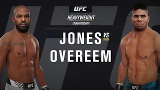 UFC 4 | Jon Jones vs. Alistair Overeem Heavyweight Championship | Gameplay Simulation