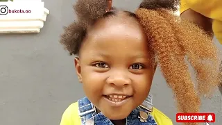 Watch how I made this African hairstyle on my 2 years old 🔥