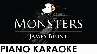 James Blunt - Monsters - Piano Karaoke Instrumental Cover with Lyrics