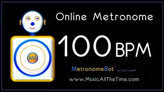 Online Metronome at 100 BPM MetronomeBot