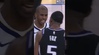 De’Aaron Fox and Chris Paul got into it during NBA Preseason action 😅🍿 | NBC Sports Bay Area