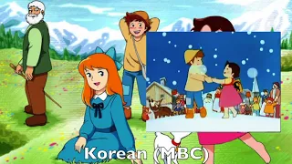 Heidi Japanese Opening Multilanguage Comparison