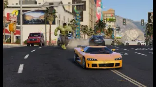 HULK SMASH! Franklin RUNS for his LIFE in GTA 5 (GTA Cinematic)