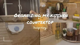 My 5 AM kitchen organization routine| small kitchen counter top organization ideas