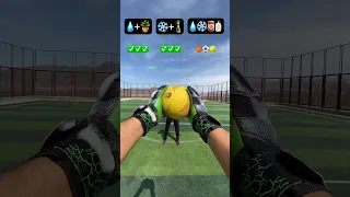 OUCH , ASMR CATCH THE BALL BY USING GOALKEEPER GLOVE 🧤 🏀🎾 #shorts #viral #challenge