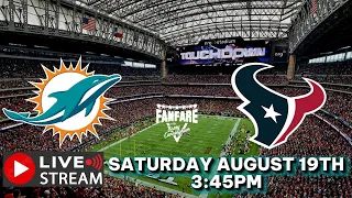 Watch Miami Dolphins vs Houston Texans - Preseason Week 2 - NFL 2023 Season- Live Stream - Reaction