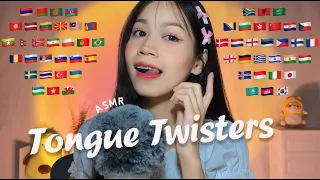 ASMR Tongue Twisters in 60 Languages 😝 Can You Find Your Language?