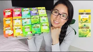 🍵🍋 TRYING ALL 17 FLAVOURS OF TWININGS HERBAL TEA! | rosellalee🍊🌿