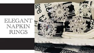 Elegant Napkin Rings | Sparkling DIY
