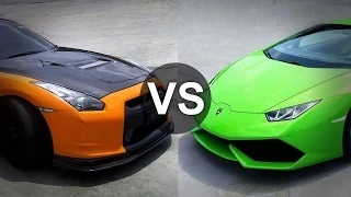 Lamborghini Huracan Vs Nissan GTR Drag Race - DRAGINFO